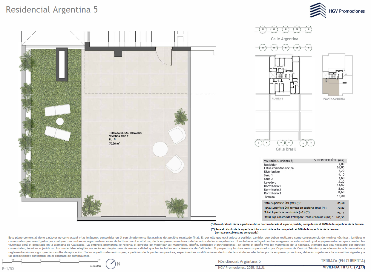 Terraza vivienda VC (Pl. 8) 3.0
